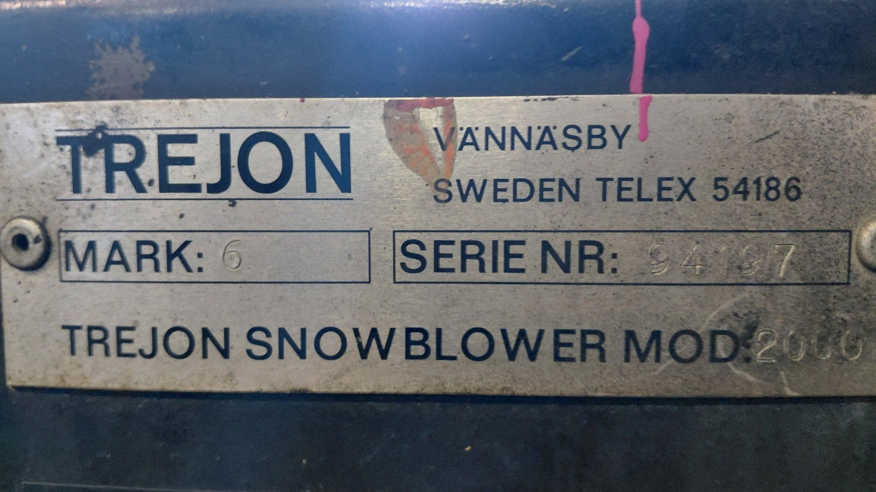 Tutte le macchine: Schneefräse Trejon Mark 6 – Usato da Sufers venduto da Arni08 2