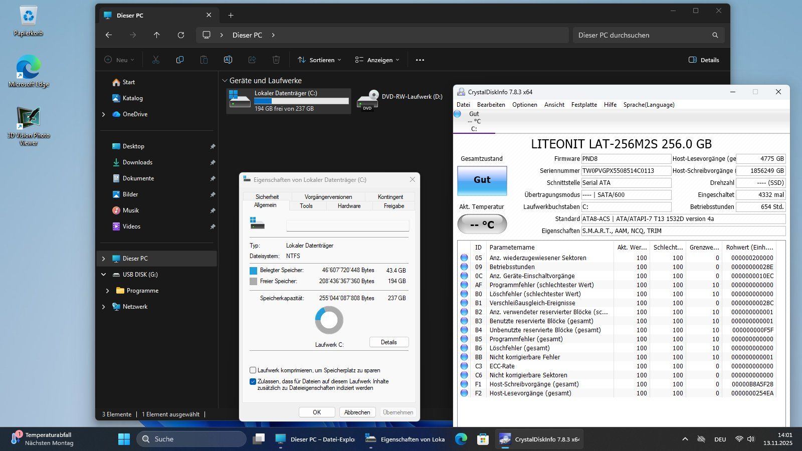 Dell Notebooks: Dell Latitude E6520 Core i7 SSD Windows 11 Pro 25H2 – Gebraucht aus Buchs SG von johjo01 9
