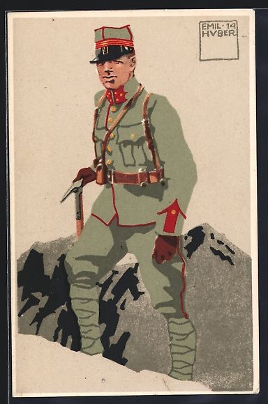 Foto, Lettere & Cartoline: sign. Emil Huber: 3. schweizer Festungsa – Usato da Berlin venduto da bartko-reher