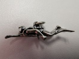 Taucher Schmuck: Anhänger Taucher klein 925er SILBER - NEU -