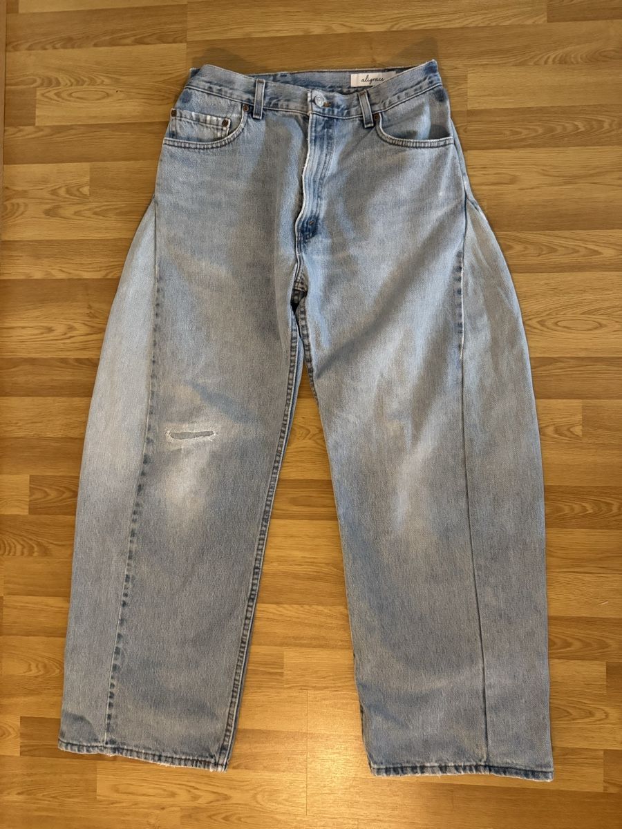 Jeans: Original ALIGRACE BARREL CUSTOMS WIDE LEG JEANS – Nuovo (secondo la descrizione) da Basel venduto da la_jr5