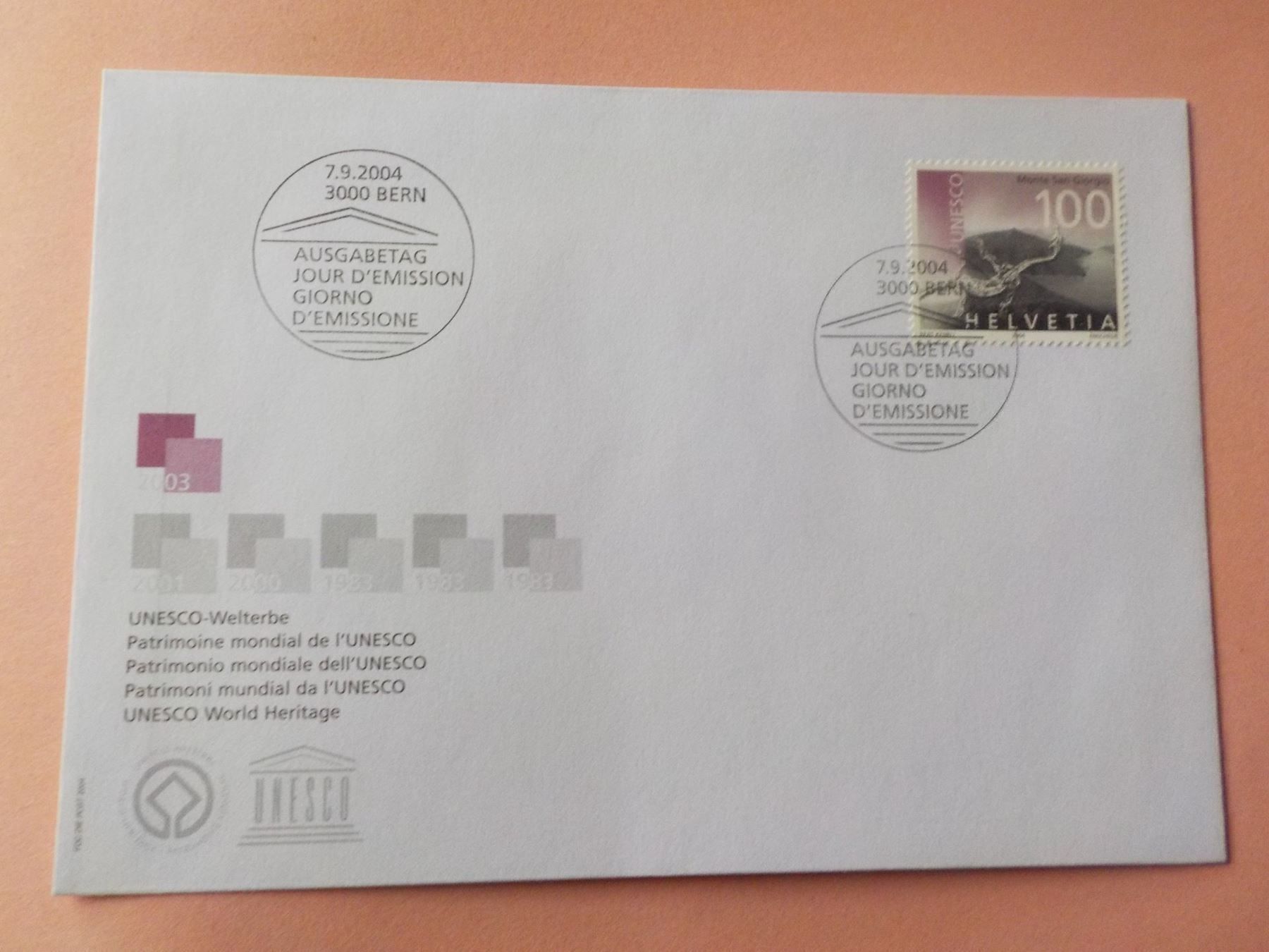 Alle Briefmarken: 2004, FDC, Unesco Welterbe der CH – Neu (gemäss Beschreibung) aus Muri b. Bern von Ricardoverkauf