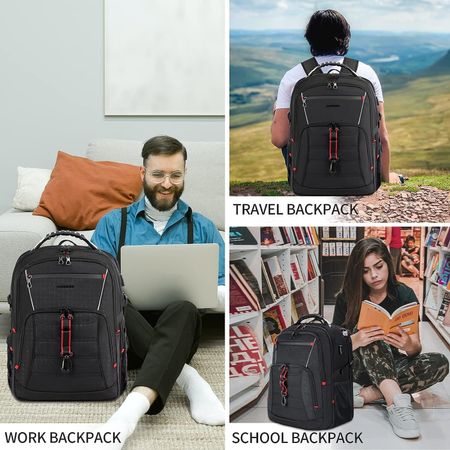 Laptop Rucksack Herren Schulrucksack für 18.4 Zoll