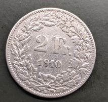 2 Fr. Münze Jahrgang 1910 Silber