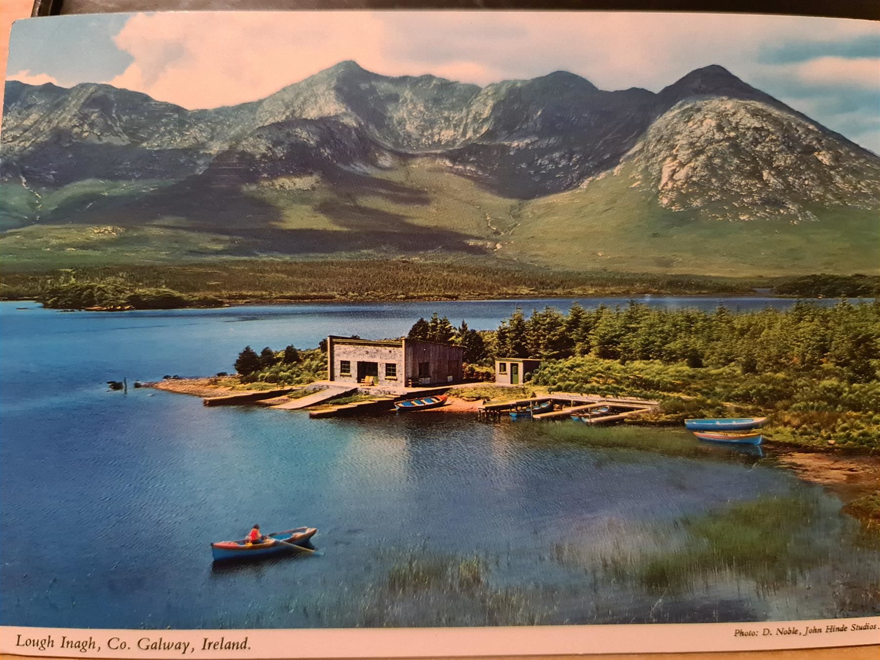 Cartoline postali: Ansichtskarte Lough Inagh Galway Irland 1975 – Usato da Dintikon venduto da Vexi