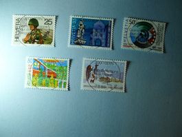 1989 Sonderpostmarken 770 - 774 ET Vollstempel 5 Marken