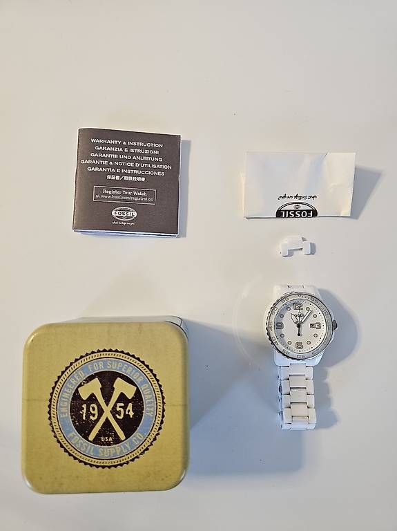 Fossil Orologi: Fossil Herrenuhr Weiss – Usato da Oberlunkhofen venduto da fabiobaldelli 2