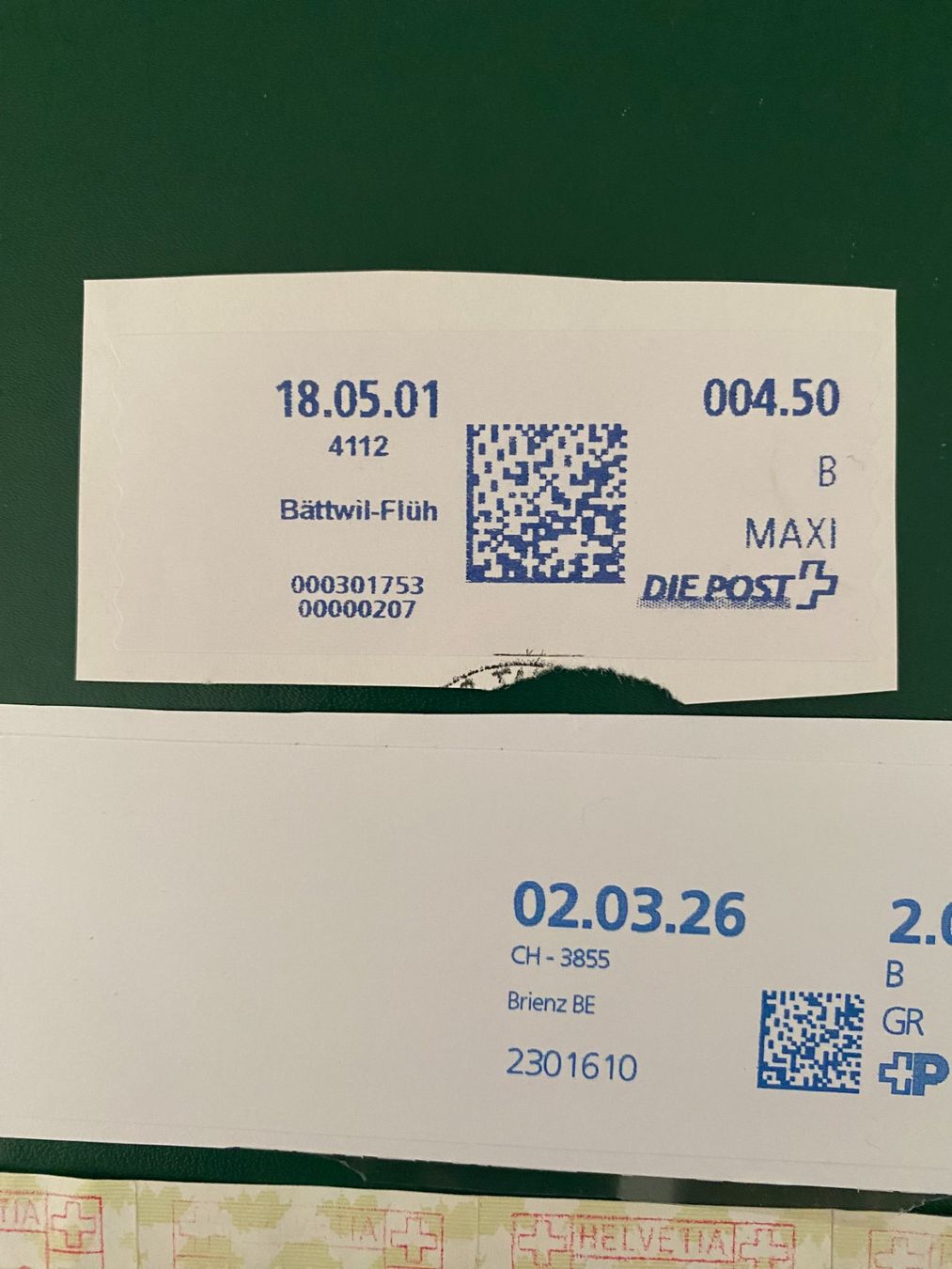 Tutti i francobolli: Automatenmarken, verschiedene Jahrgänge, Top! – Usato da matten b. interlaken venduto da jfran17 1