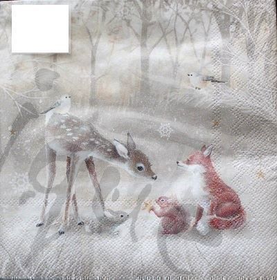 Tovaglioli: Serviette silent forest (1191) 3Stk. – Nuovo (secondo la descrizione) da Schlatt TG venduto da kreativ-atelier