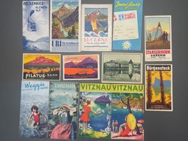 Lot 11 Prospekte «rund um den Vierwaldstättersee»