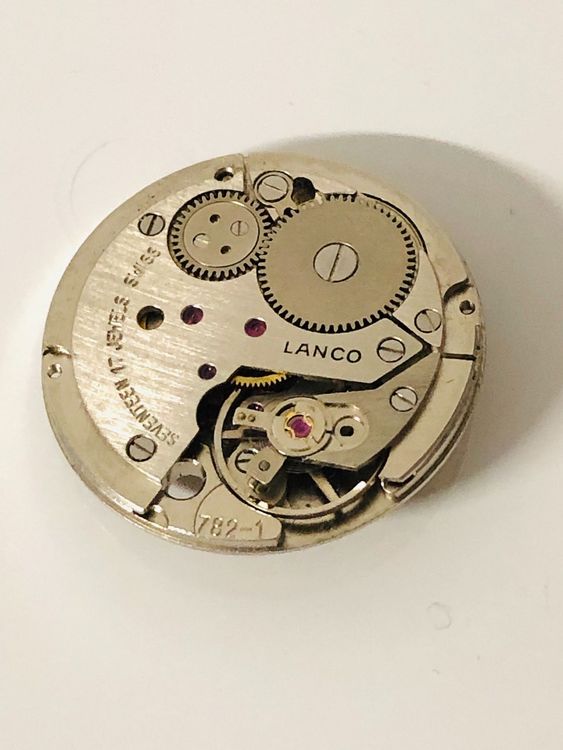 Montre Lanco - Cadran Doré - Fabriquée En Suisse - Occasion - Pour Homme