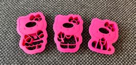 Tupperware Ausstecher „Hello Kitty“, 3 Stück