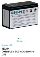 Online USV BCZ1000 Batterie UPS NEW / NEU / NOUVEAU 🔋🔌