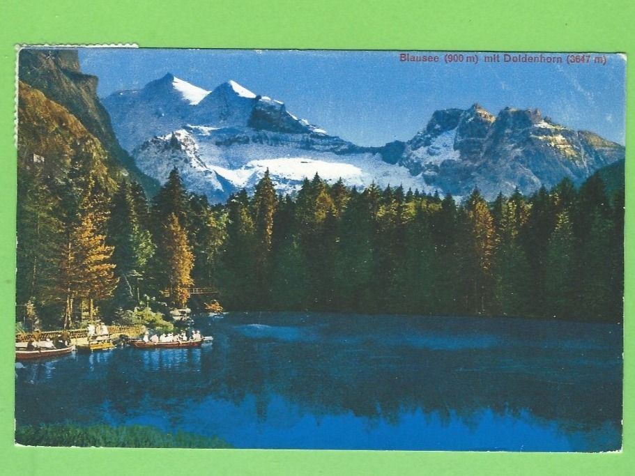 Ansichtskarten: Blausee mit Doldenhorn – Gebraucht aus Zürich von t24_de