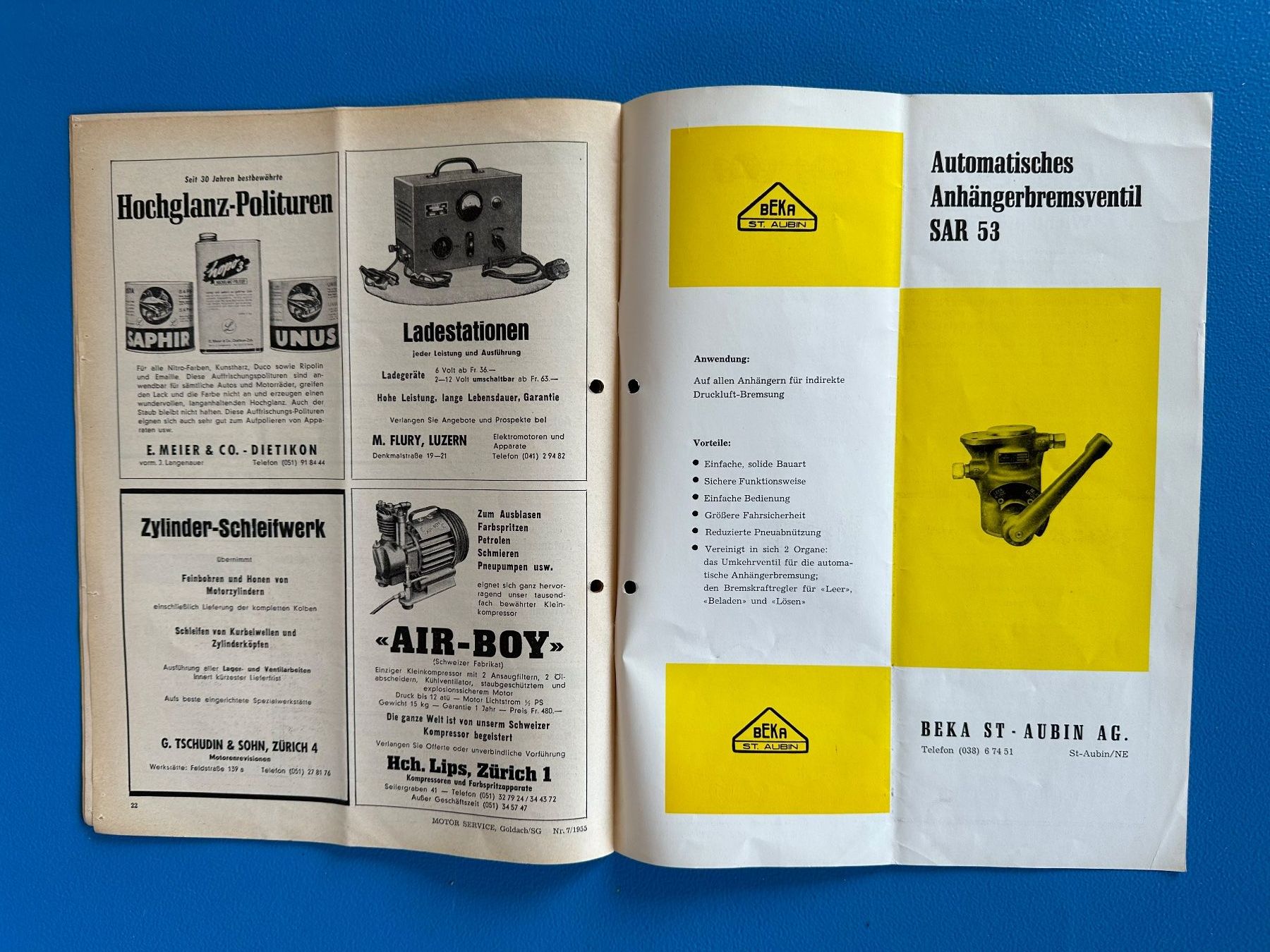 Revues & Magazines: Heft  Motor  Service  Unimog  1955 – D'occasion à Boswil par pavo1 8
