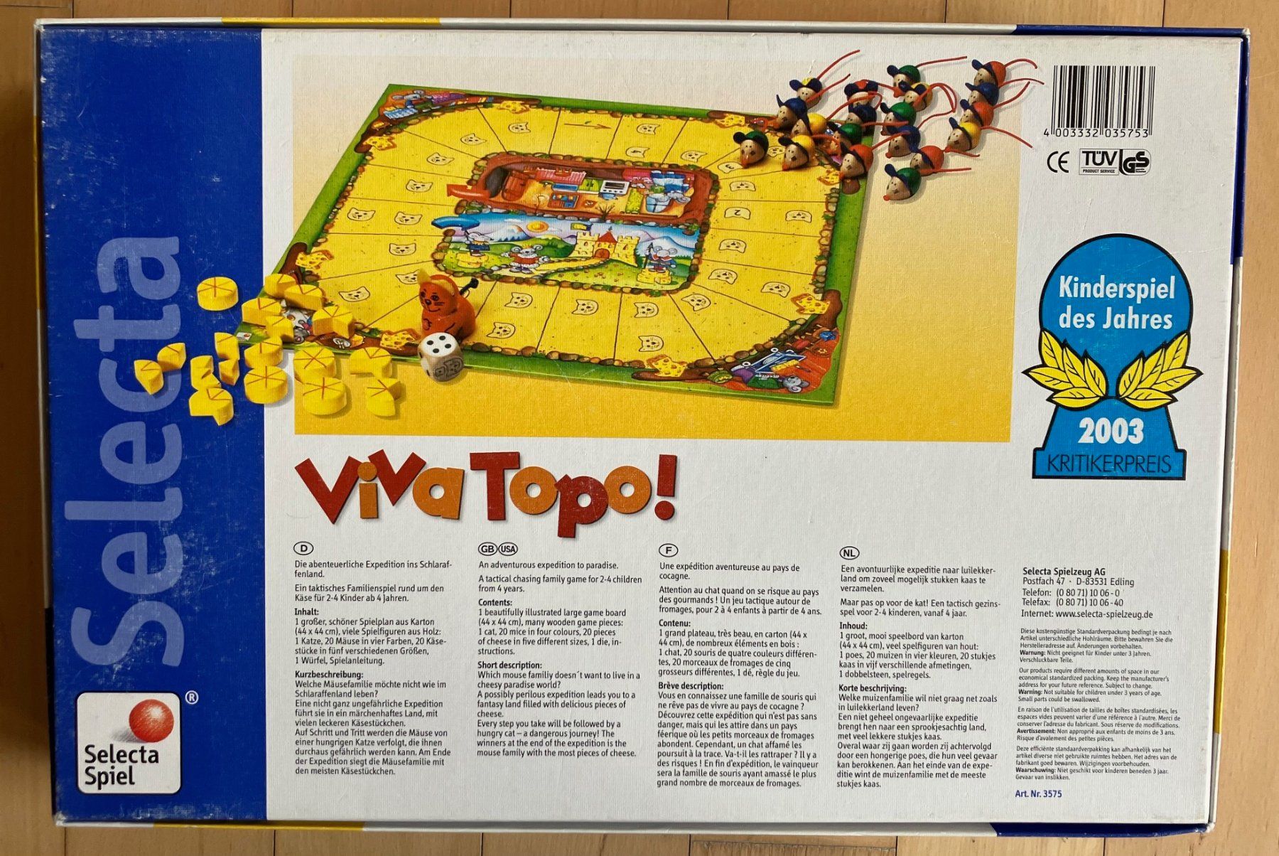 Selecta Giochi: Spiel "Viva Topo" (Selecta) – Usato da Winterthur venduto da Barunggeli 1