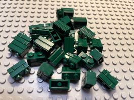 Lego 26x Mauerstein  (98283) dunkelgrün-neu