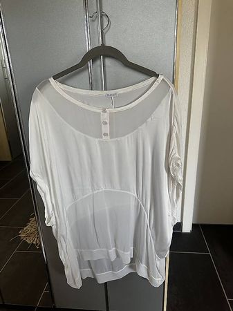 Leichte Bluse von Transit, Gr. L, 94% Seide