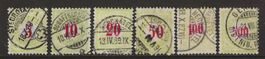 1887/88: Porto Serie Nr. 17IICK - 22IICK : KP 419.--