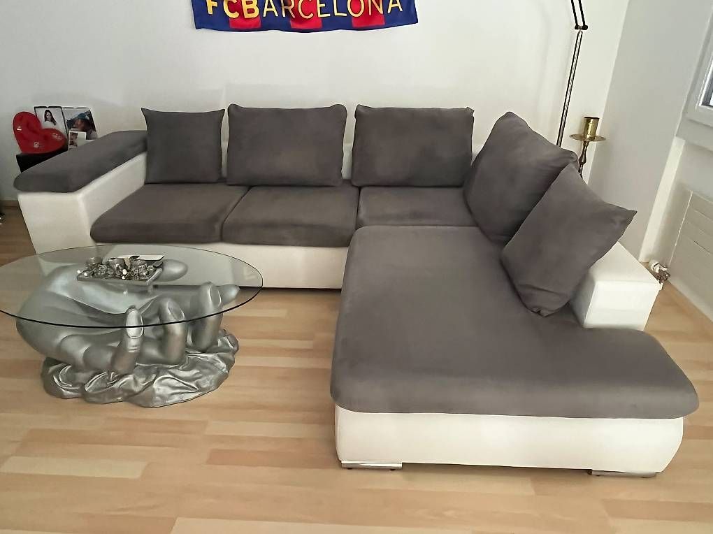 Sofas: Ecksofa / Wohnlandschaft  Grau/Weiss – Gebraucht aus Luzern von Sunmel1