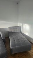 Schlafsofa grau / Klappsessel / Gästebett (180 x 80 cm)