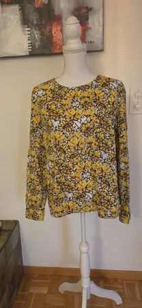 Marc O'Polo Bluse, Grösse 40, Gelbes Blumenmuster, Top!