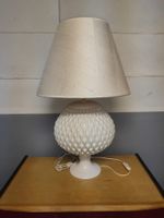 Lampe, Zirbelnuss Keramikfuss, Textilschirm, 80cm!