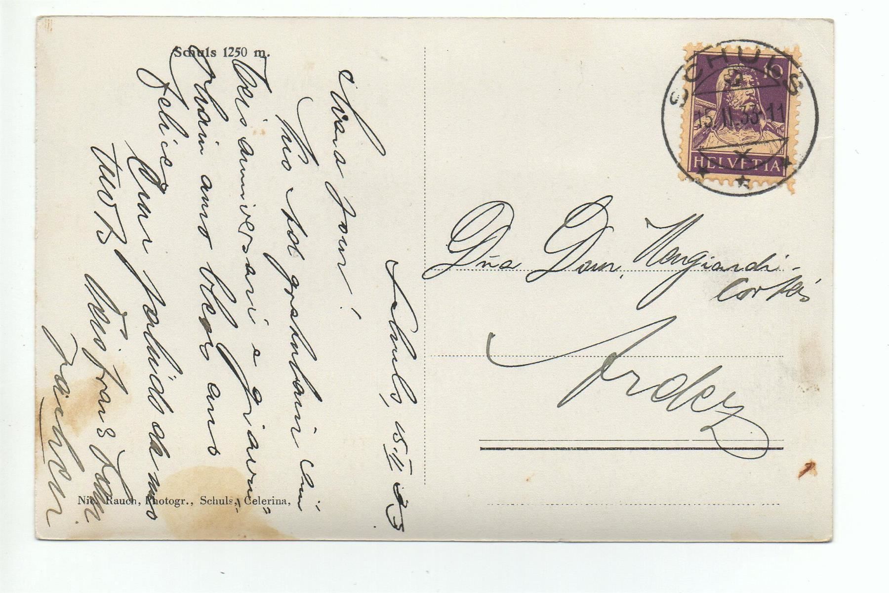 Cartes postales: SCHULS – D'occasion à Jona par philajona 1