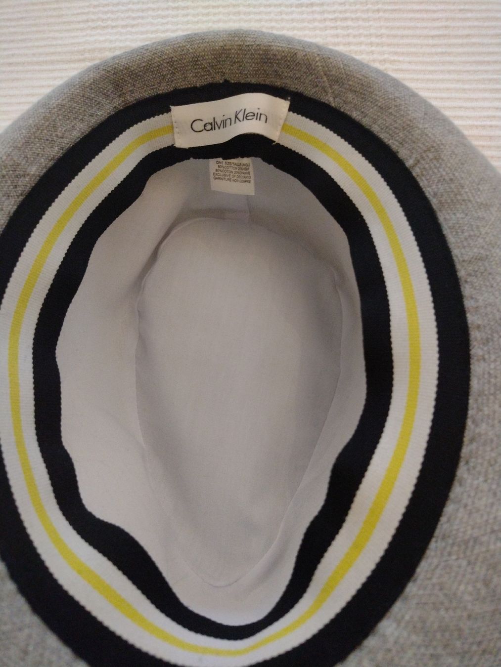 Calvin Klein Copricapi, berretti & cappellini: Calvin Klein Stylish Light Grey Hat, S – Nuovo (secondo la descrizione) da Zürich venduto da cat_9cvz 3