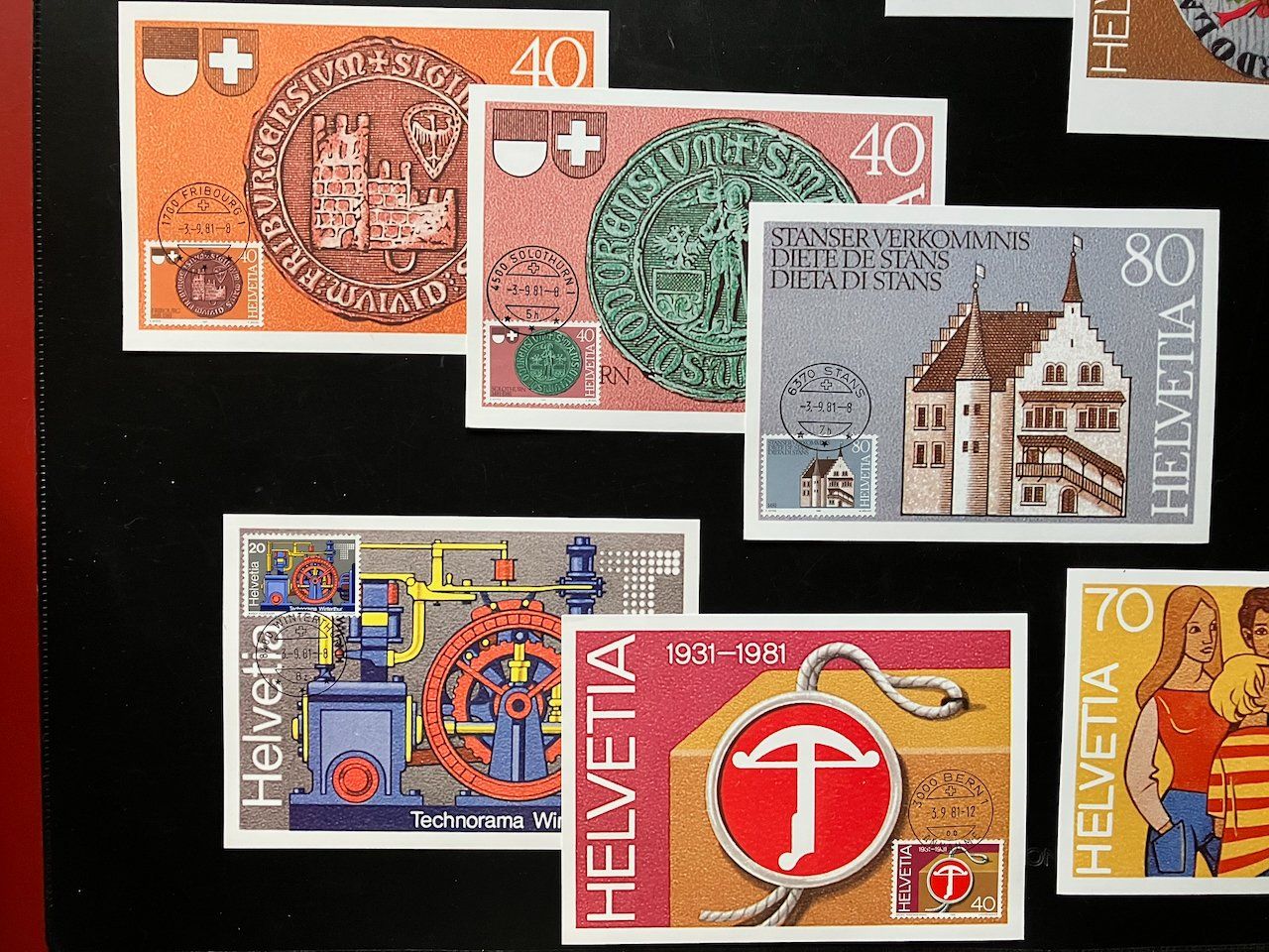 Tutti i francobolli: Maximumkarten 1981 - 13 Stück – Usato da Nesslau venduto da zueri6 3