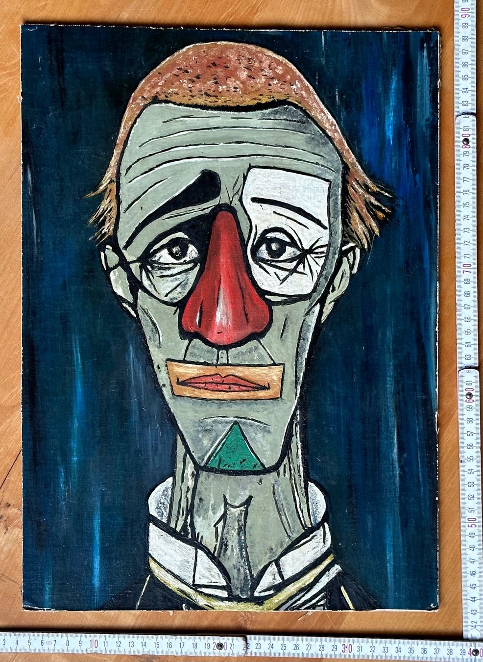Dipinti: Clownbild Öl original auf Karton – Usato da Seltisberg venduto da quadartswiss