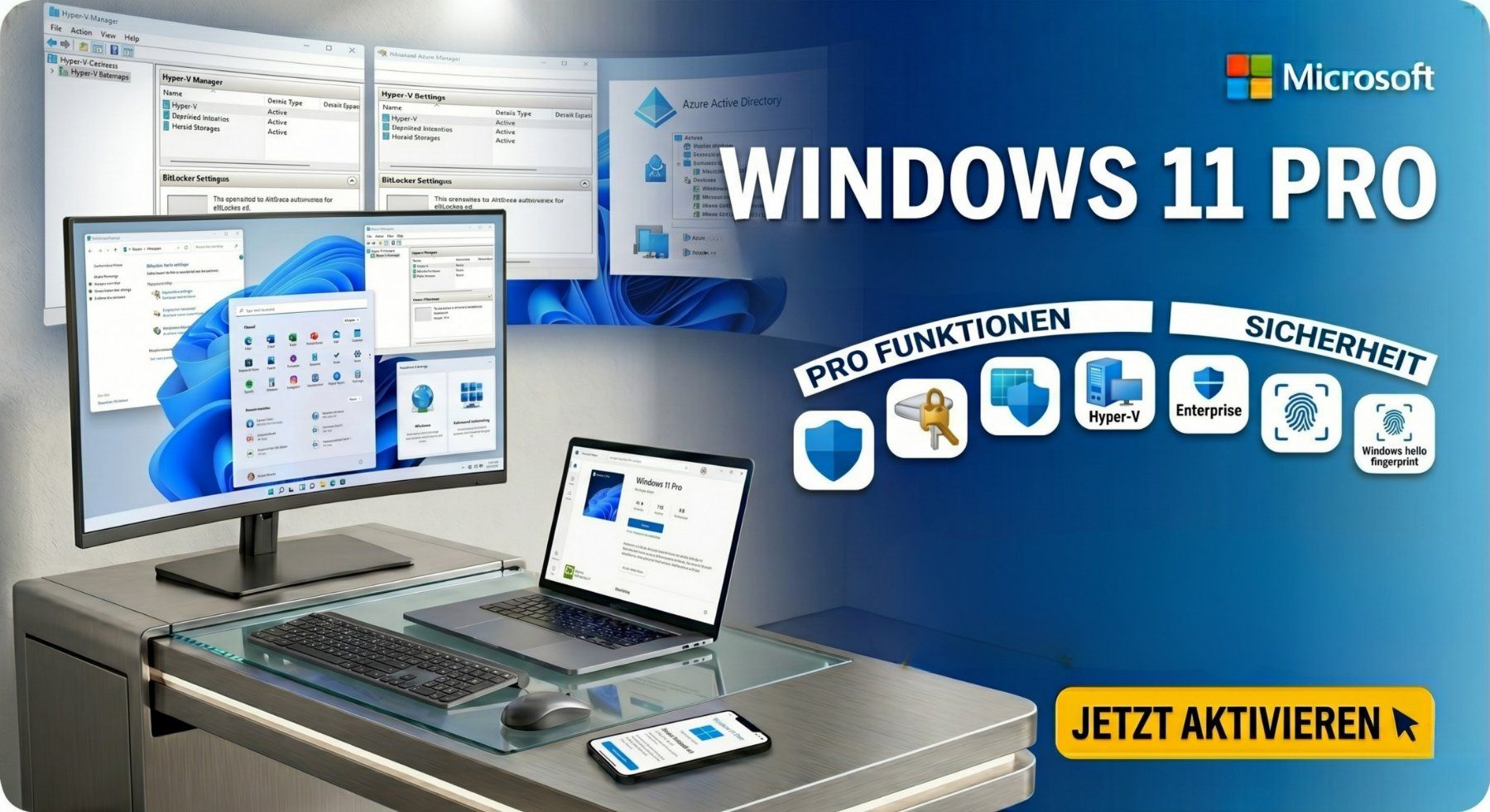 Microsoft Software: Windows 11 Professional -Multilingual – Gebraucht aus Langenthal von Peaceful