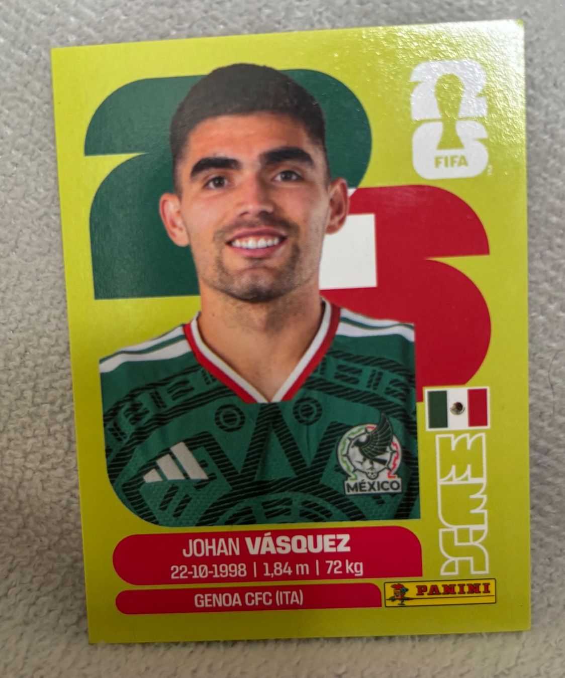 Panini Carte collezionabili: Panini Sticker Johan Vasquez Mexiko 2026, MEX 3 – Nuovo (secondo la descrizione) da Otelfingen venduto da mar_j67x