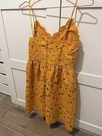 Senfgelbes Sommerkleid S