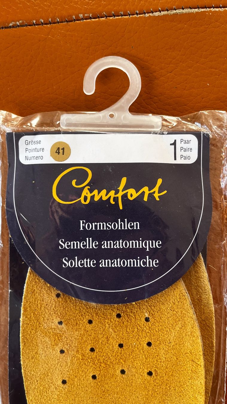 Herrenschuhe: Schuheinlagen aus echtem Leder – Neu und originalverpackt aus Tafers von JP911 3