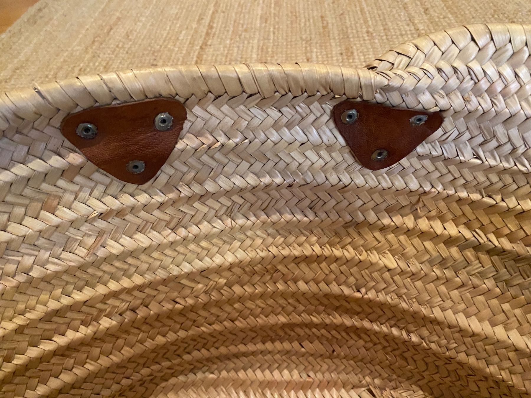 Taschen: Grosse Strandtasche mit Ledergriffen🤍 – Gebraucht aus Alosen von .AMEA. 5