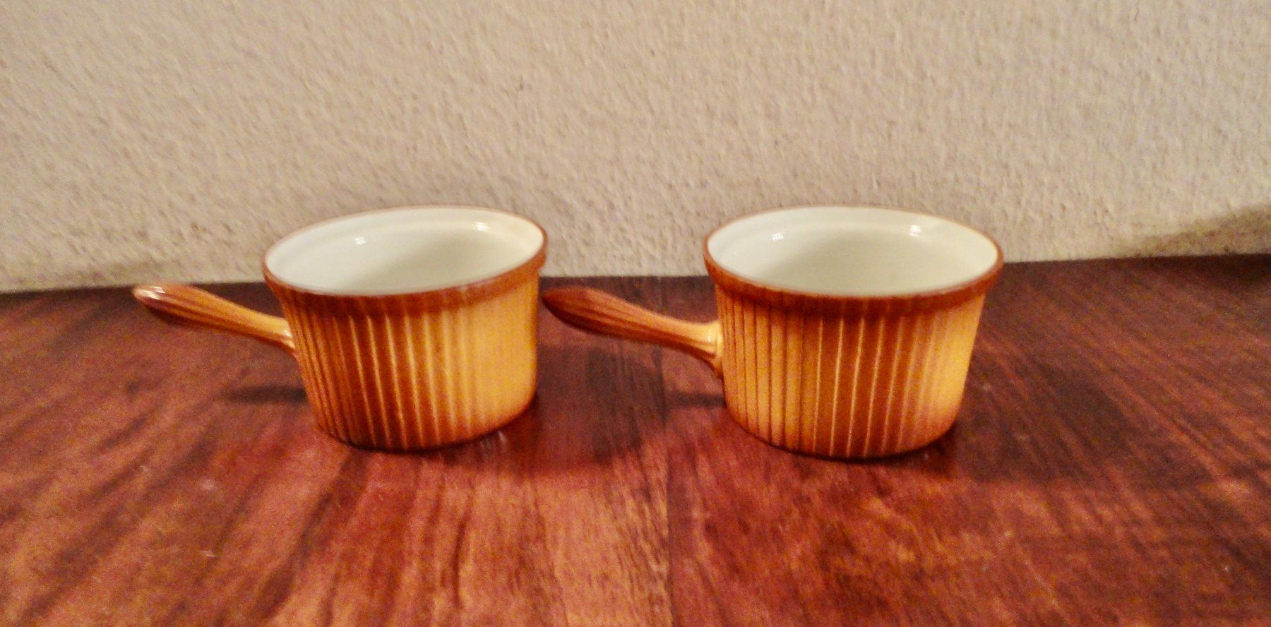Cuisines complètes: 2er Set Gratinschälchen Retro-Optik, warmes Braun. – D'occasion à Wädenswil par FILI10 1