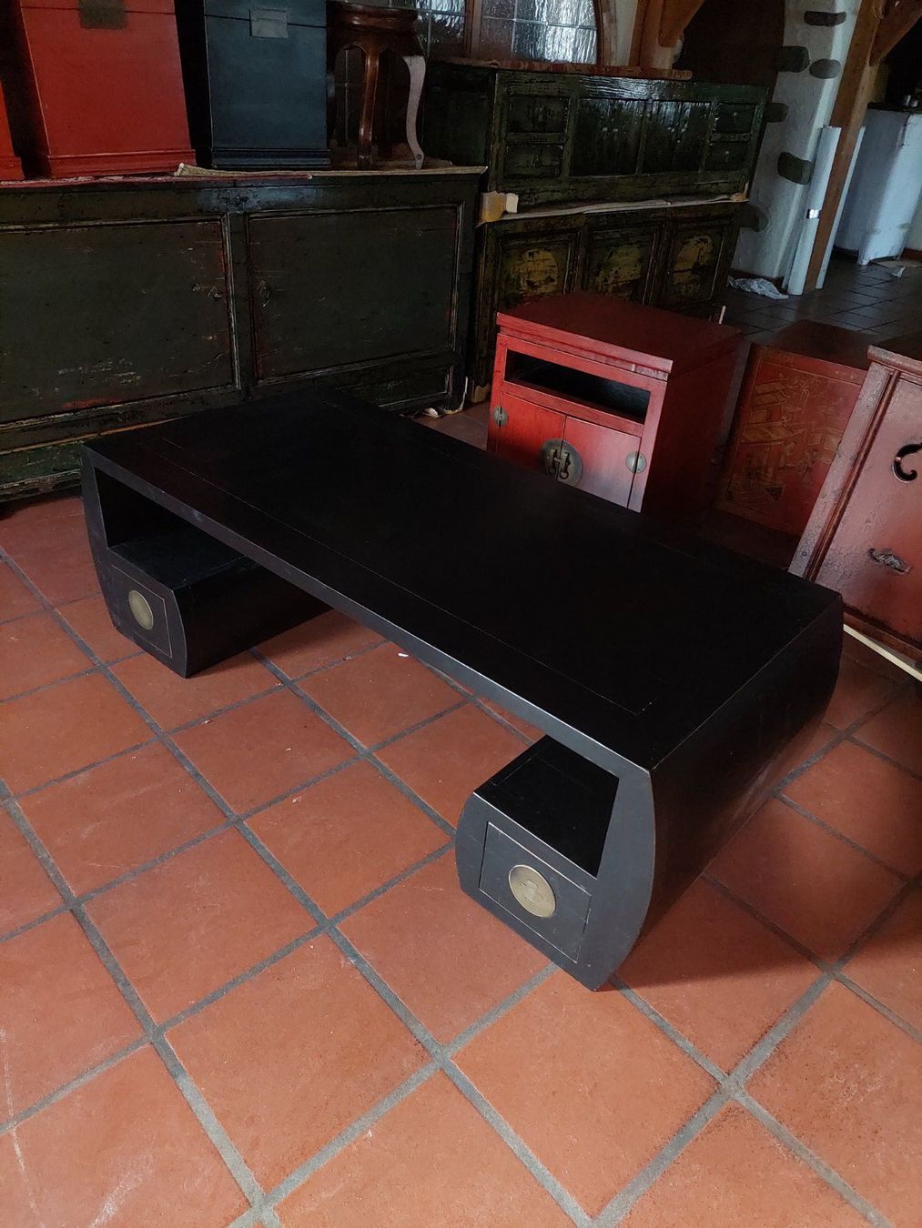 Mobili TV: Lowboard schwarz Fernsehmöbel asiatisch – Nuovo (secondo la descrizione) da Cham venduto da mjg1901 1