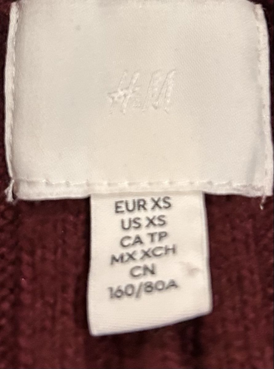 H&M Vestiti: H&M Strickkleid (Bordeaux) – Usato da Basel venduto da Christopher123 3