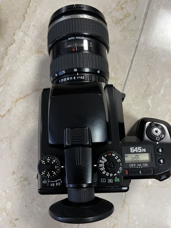 Pentax 645 N mit Objektiv FA 45-85 Mittelformat, Autofokus (D