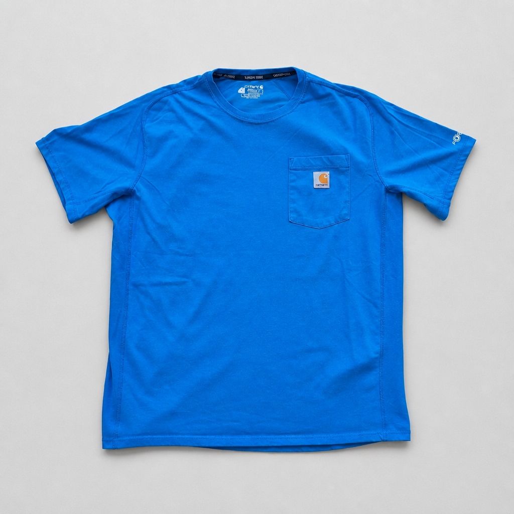 Carhartt T-shirt: T-shirt Carhartt bleu taille L – Usato da Crans-Montana venduto da pea_k6bc