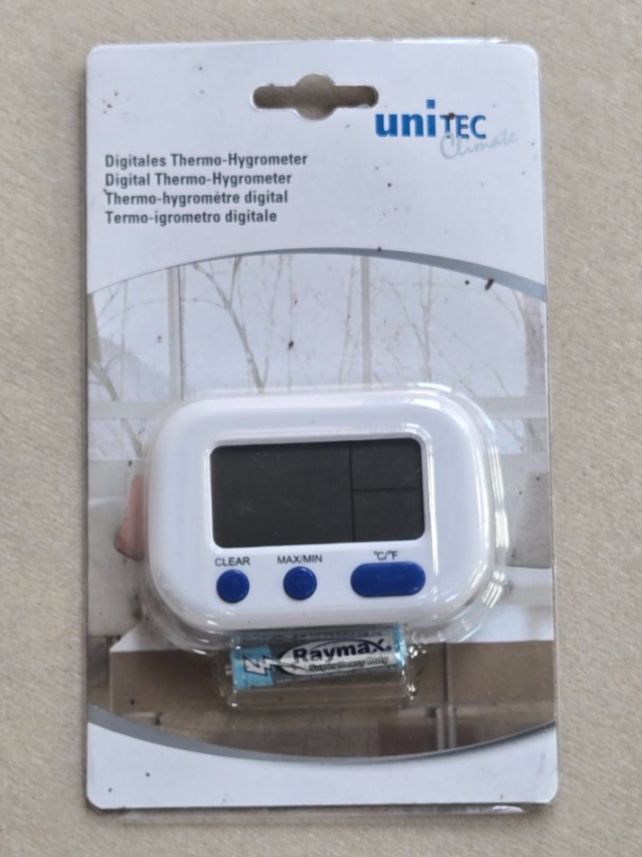 Misurare: Digitales Thermo-Hygrometer OVP Temperatur Luftfeuchtigkeit – Nuovo e nell'imballaggio originale da Hunzenschwil venduto da Fluz