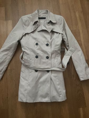 Zara Women Mantel Trenchcoat Jacke beige M 36