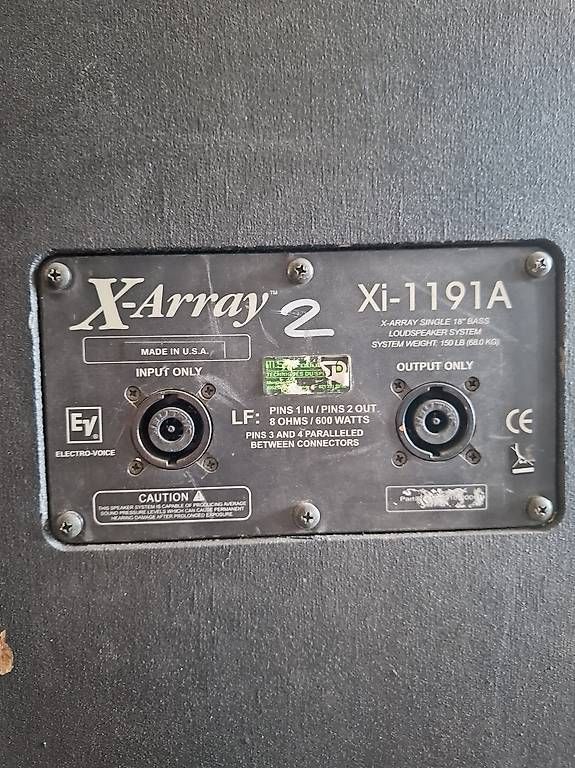 Haut-parleurs: Electro Voice Xi-1191A – D'occasion à Buochs par von_mzm8 1