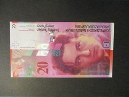 Billet  Neuf  20.- Fr 05 E 6084713 Qualité impeccable Top