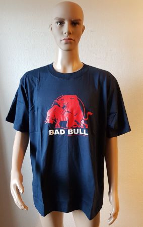 Fun T-Shirt - BAD BULL - Blau - Grösse:  XXL - Neu