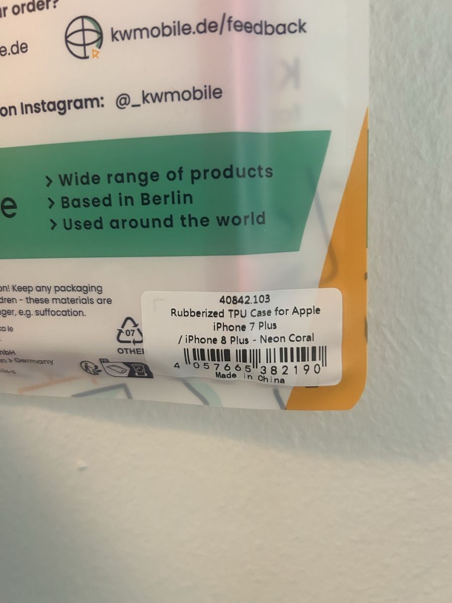 Apple Cover & Protezioni schermo: iPhone Hülle (7 Plus / 8 Plus) neon coral – Nuovo e nell'imballaggio originale da Bern venduto da myb02 2