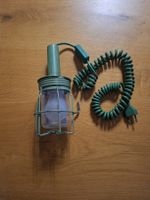 Arbeitsleuchte Handlampe grün mit Spiralkabel gebraucht
