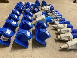 Camping Stecker Kabelrolle Kabel Wohnmobil 230V CEE16 blau