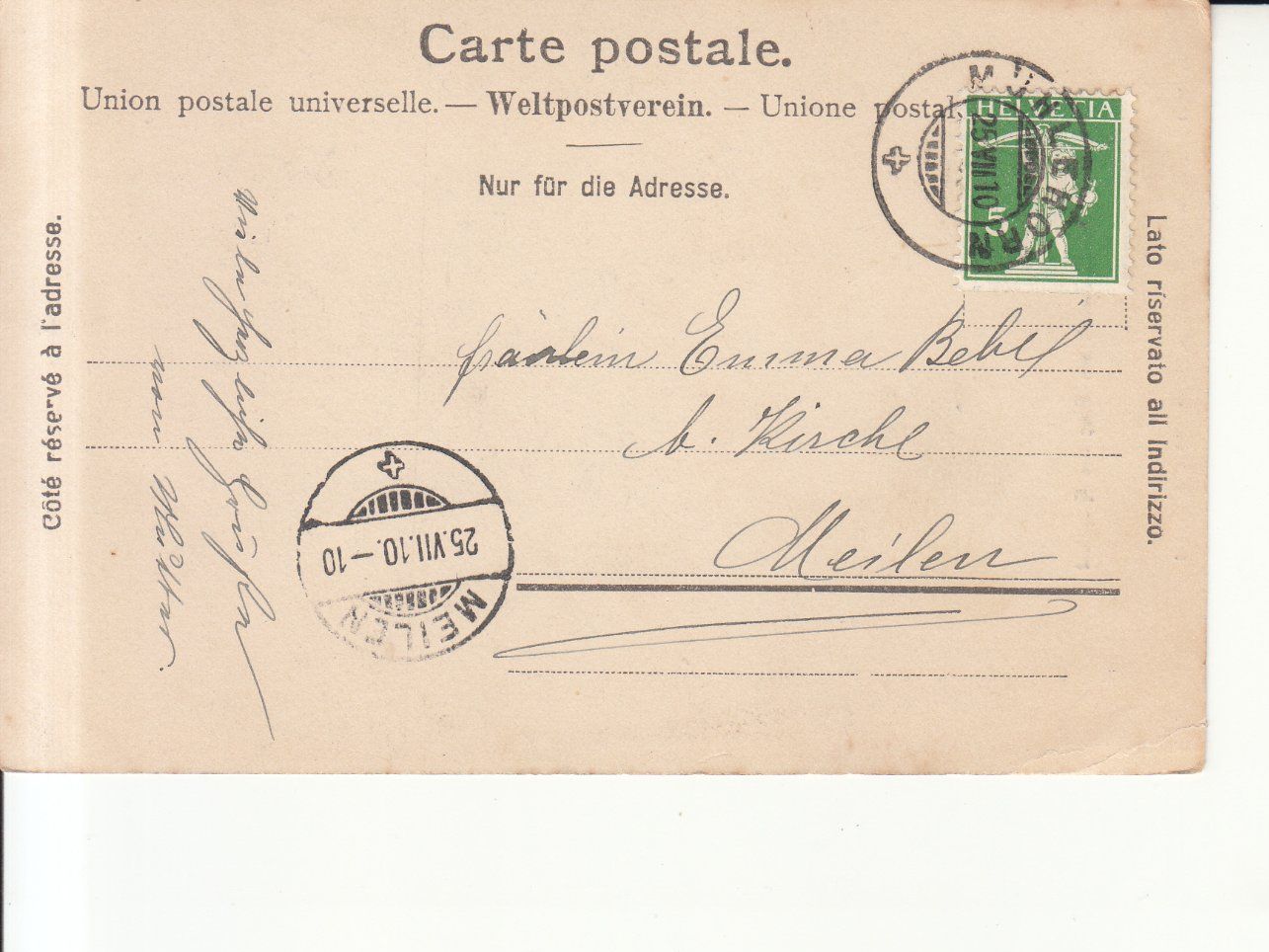 Cartoline postali: Klöntal Löntsch 1910 – Usato da Bürglen TG venduto da StampGraf 1